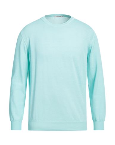 Kangra Man Sweater Sky Blue Size 46 Cotton