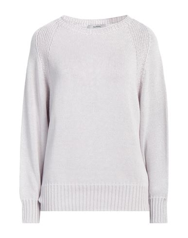 Alpha Studio Woman Sweater Dove Grey Size L Cotton