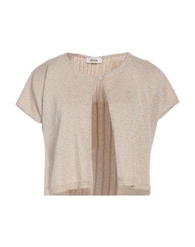 Dixie Woman Cardigan Beige Size M Viscose, Metallic Fiber, Polyamide