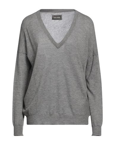 Zadig & Voltaire Woman Sweater Grey Size L Cashmere