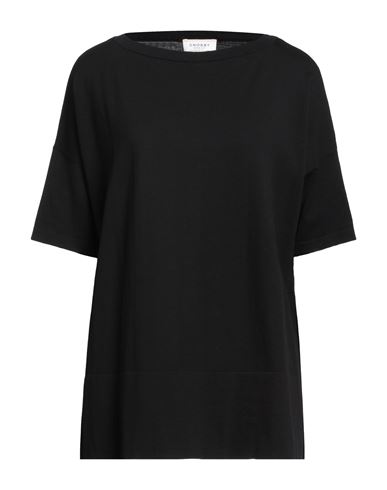 Snobby Sheep Woman Sweater Black Size 8 Cotton, Silk
