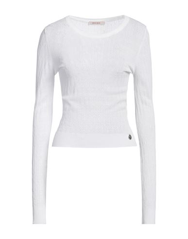White Wise Woman Sweater White Size S Viscose, Nylon