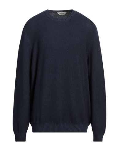 Gran Sasso Man Sweater Midnight Blue Size 50 Virgin Wool