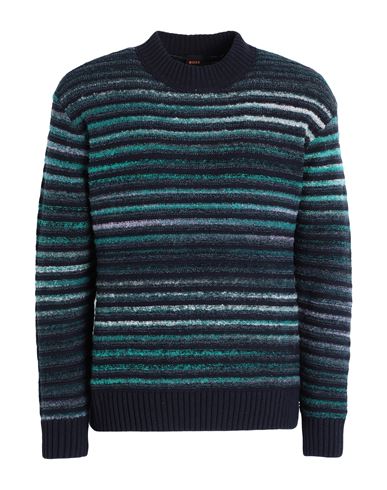 Hugo Boss Boss Man Sweater Midnight Blue Size S Synthetic Fibers, Wool, Cotton, Polyacrylic, Alpaca Wool