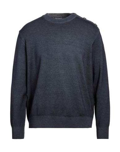 Shop Paul & Shark Man Sweater Midnight Blue Size Xl Virgin Wool
