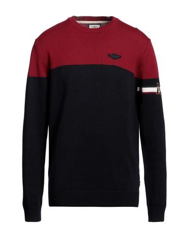 Shop Aeronautica Militare Man Sweater Brick Red Size Xxl Merino Wool, Polyacrylic