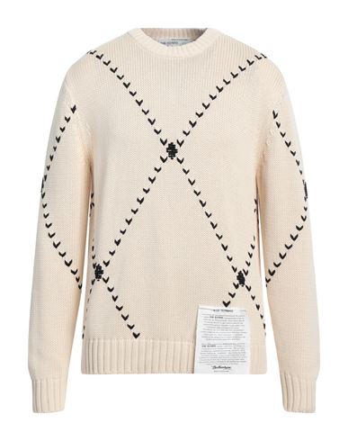Ballantyne Man Sweater Beige Size 42 Cotton