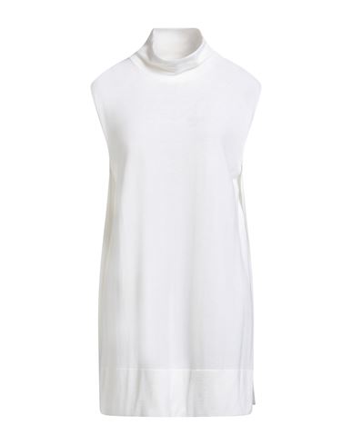 Liviana Conti Woman Turtleneck Ivory Size 6 Virgin Wool In White