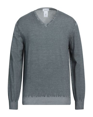 Ploumanac'h Man Sweater Lead Size 44 Cotton In Grey