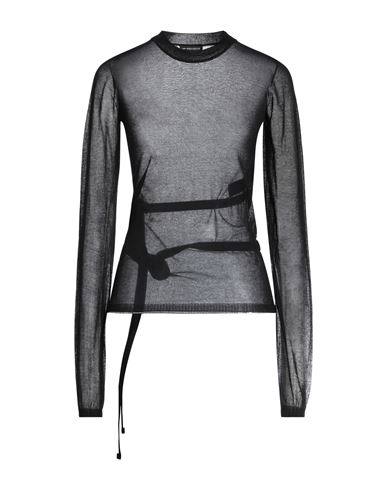 Ann Demeulemeester Woman Sweater Black Size M Cotton, Polyamide