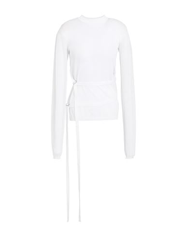 Ann Demeulemeester Woman Sweater White Size L Cotton, Polyamide