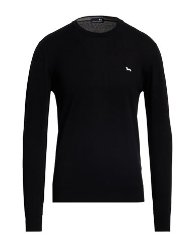Harmont & Blaine Man Sweater Black Size M Cotton, Cashmere In Black