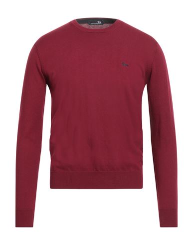 Harmont & Blaine Man Sweater Burgundy Size S Cotton, Cashmere In Red