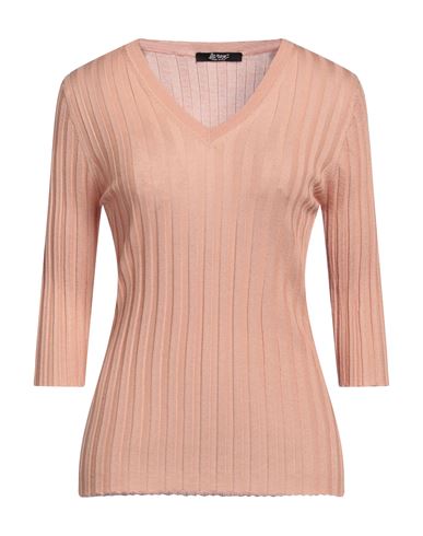 La Rose Woman Sweater Blush Size 6 Cashmere, Silk In Pink