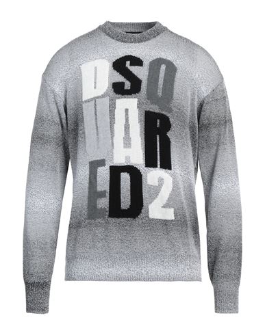 Dsquared2 Man Sweater Grey Size M Cotton, Polyamide