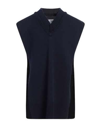 Maison Margiela Man Sweater Midnight Blue Size M Wool, Linen, Cotton