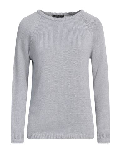 Aragona Woman Sweater Light Grey Size 8 Cotton