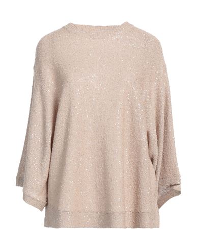 Brunello Cucinelli Woman Sweater Beige Size Xl Linen, Cashmere, Silk, Polyester