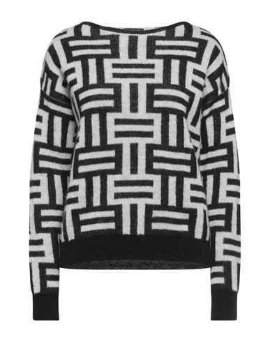 Shop Anneclaire Woman Sweater Black Size 10 Mohair Wool, Alpaca Wool, Polyamide