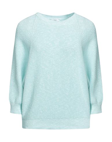 Peserico Easy Woman Sweater Turquoise Size 10 Cotton In Blue