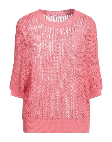 Peserico Woman Sweater Pink Size 6 Cotton, Polyester