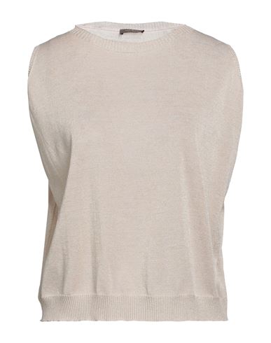 Peserico Woman Sweater Beige Size 6 Cotton, Metallic Fiber, Nylon