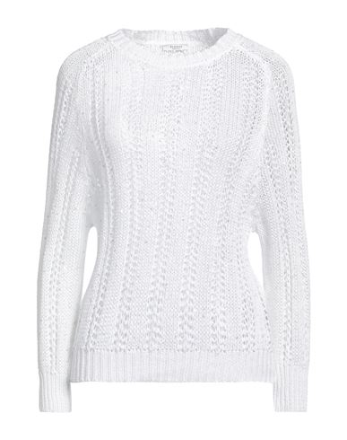 Shop Peserico Woman Sweater White Size 4 Cotton, Polyester