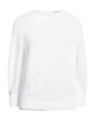 Peserico Woman Sweater Off White Size 6 Linen, Cotton