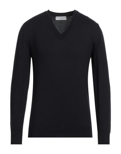 Dolce & Gabbana Man Sweater Midnight Blue Size 36 Cotton