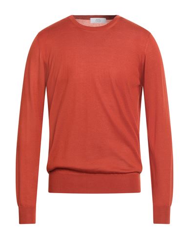 Mauro Ottaviani Man Sweater Rust Size 42 Cashmere, Silk