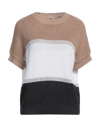 Peserico Woman Sweater White Size 16 Metallic Fiber, Cotton