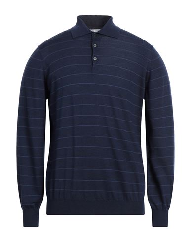 Brunello Cucinelli Man Sweater Midnight Blue Size 42 Virgin Wool, Cashmere