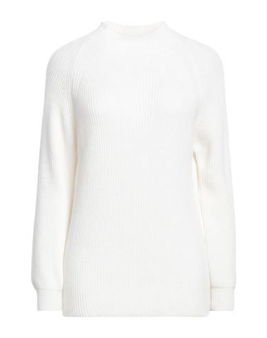 Shop Cashmere Company Woman Turtleneck White Size 8 Wool, Alpaca Wool