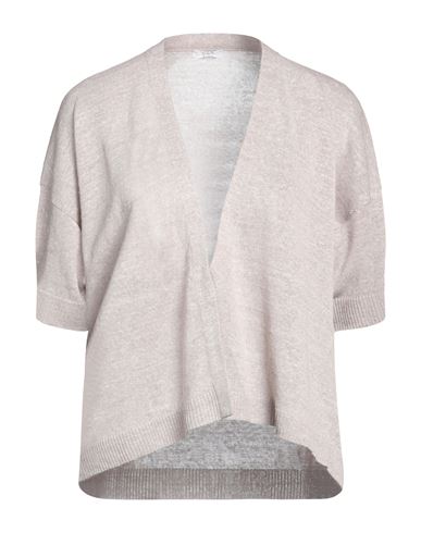 Peserico Easy Woman Cardigan Beige Size 6 Linen, Polyester