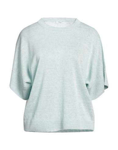 Shop Peserico Easy Woman Sweater Green Size 6 Linen, Polyester