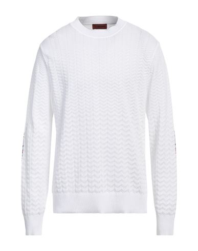Missoni Man Sweater White Size 42 Cotton, Viscose