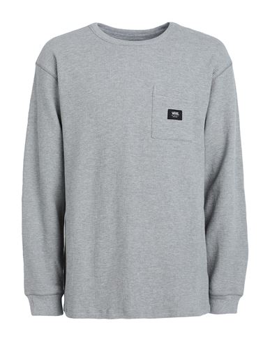 Vans Alder Ls Pocket Thermal Man T-shirt Grey Size Xl Cotton