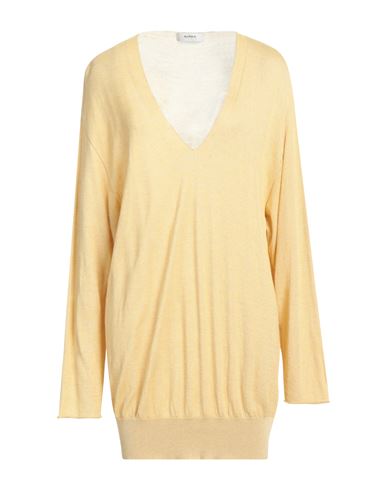Alpha Studio Woman Sweater Yellow Size Onesize Viscose, Polyamide
