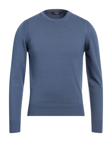 K-way Man Sweater Slate Blue Size Xxl Cotton