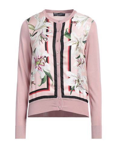 Dolce & Gabbana Woman Cardigan Pastel Pink Size 0 Silk