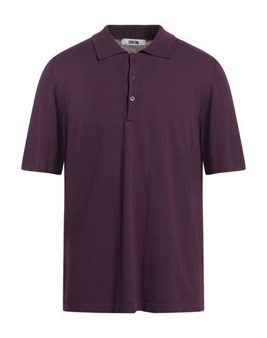 Grifoni Man Sweater Purple Size 44 Cotton