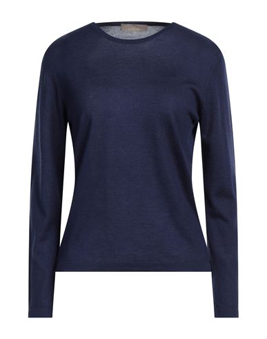 Cruciani Woman Sweater Navy Blue Size 10 Cashmere, Silk