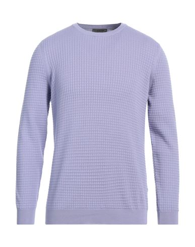 +39 Masq Man Sweater Lilac Size 40 Organic Cotton In Purple