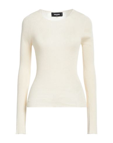 Dsquared2 Woman Sweater Beige Size L Cotton