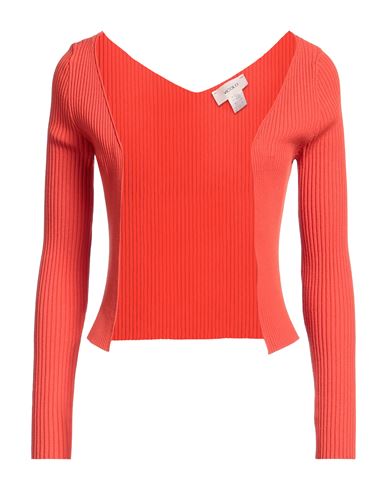 Shop Vicolo Woman Cardigan Tomato Red Size Onesize Viscose, Polyester