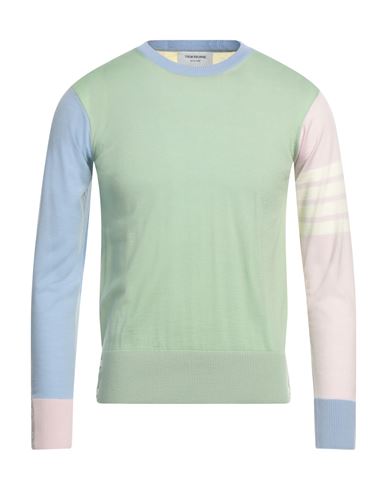Thom Browne Man Sweater Light Green Size 3 Wool