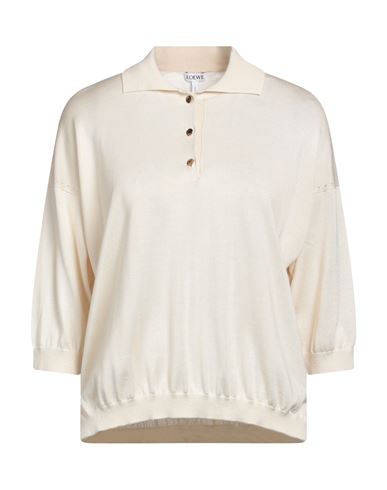 Loewe Woman Sweater Ivory Size S Silk In White