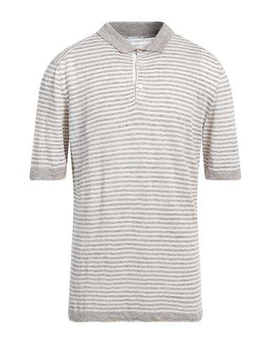Fradi Man Sweater Dove Grey Size Xxl Linen, Cotton In Neutral