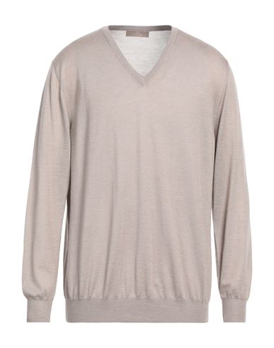 Cruciani Man Sweater Light Brown Size 48 Cashmere In Grey