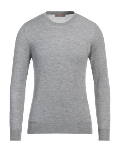 Shop Cruciani Man Sweater Grey Size 48 Cashmere, Silk